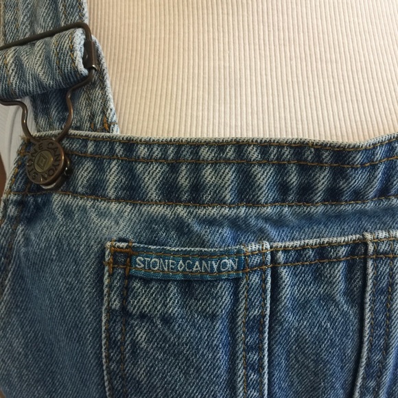 Stone Canyon Denim Short Overalls - Picture 4 of 7